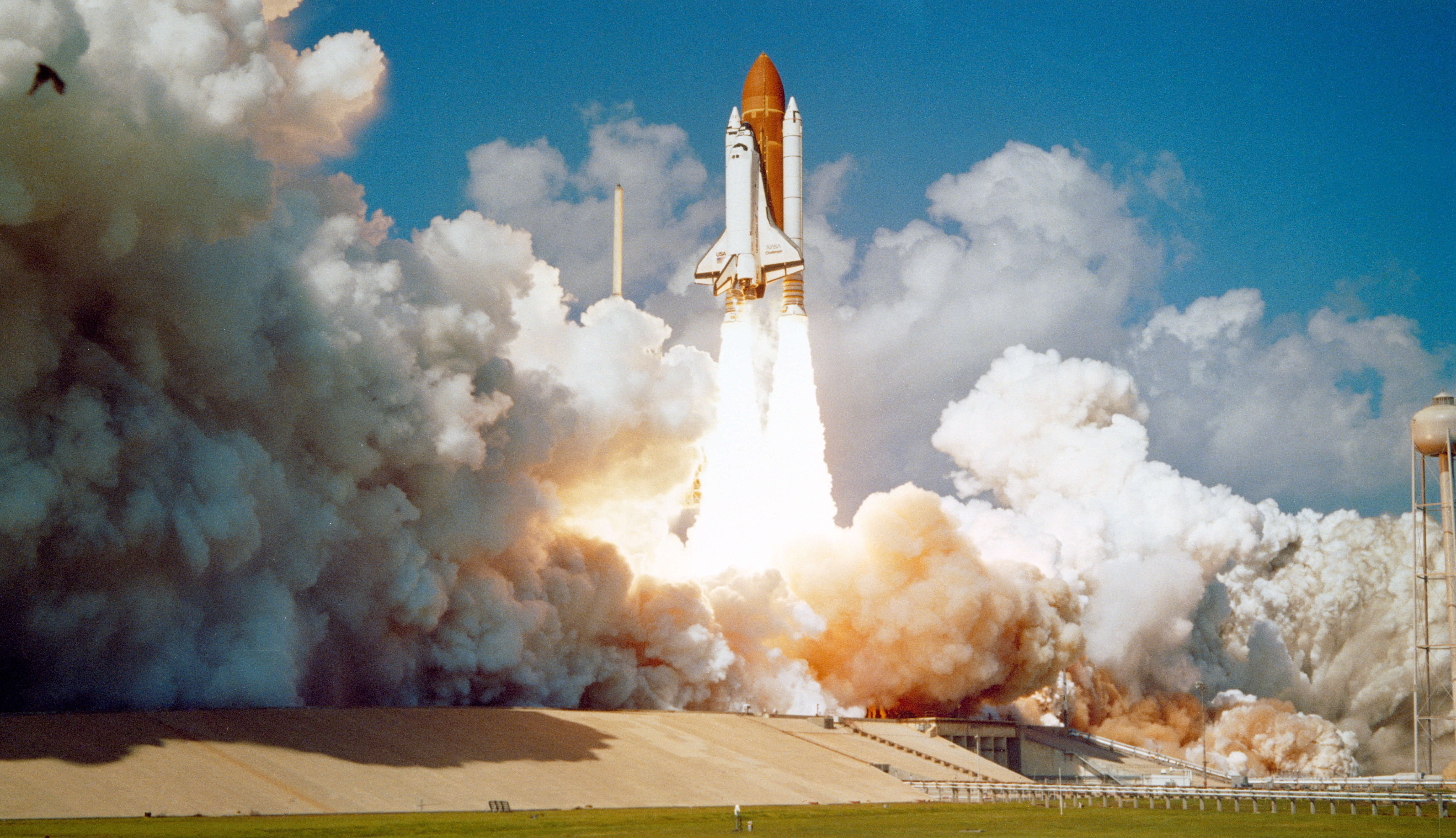 Space shuttle launch in 1983